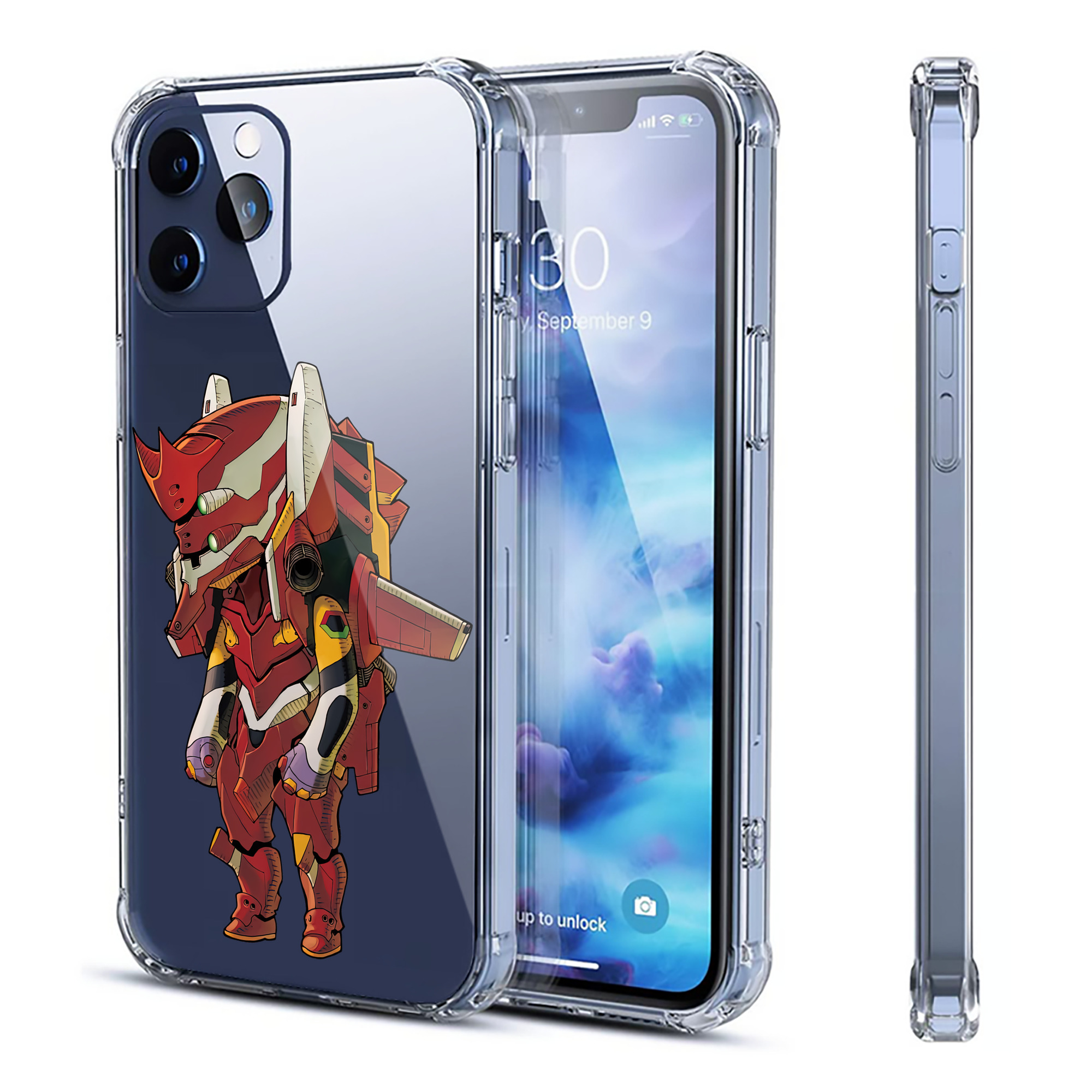 （画像用） EVA 新世紀エヴァンゲリオン 【iPhone 12シリーズ対応】透明スマホケース（クリアソフトケース）